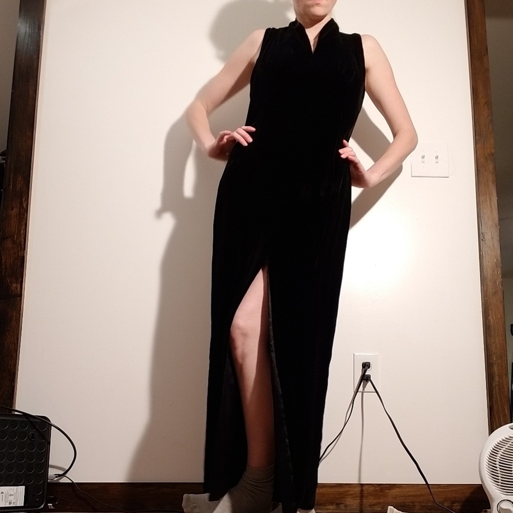 Vintage Black Evening Gown